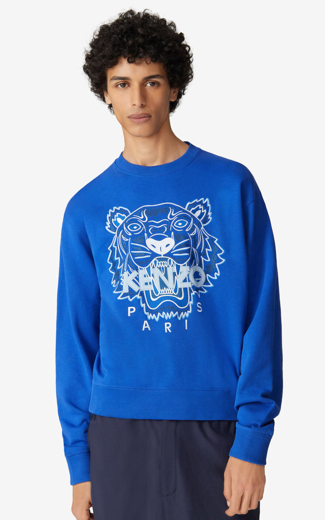 Sudadera Kenzo Tiger Hombre Azul Real Azules - SKU.1023921